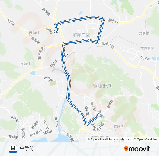 旅顺口8路1号线 Bus Line Map
