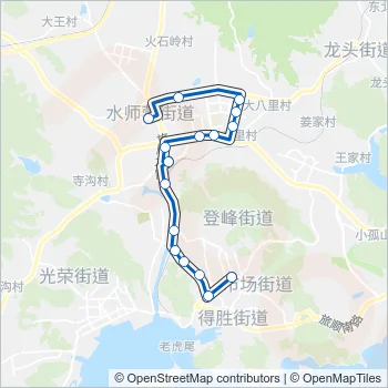 旅顺口8路1号线 Bus Line Map