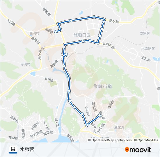 公交旅顺口81号线路的线路图