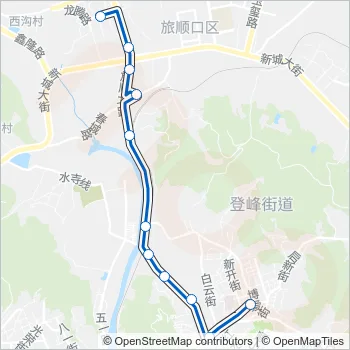 旅顺口8路2号线 Bus Line Map