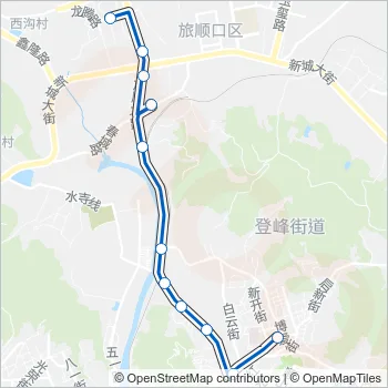 旅顺口8路2号线 Bus Line Map