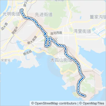 昌赫802路加车 Bus Line Map