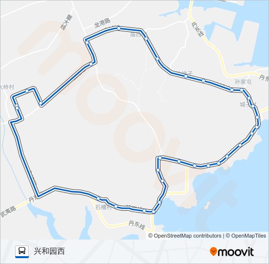 昌赫809路内环 bus Line Map