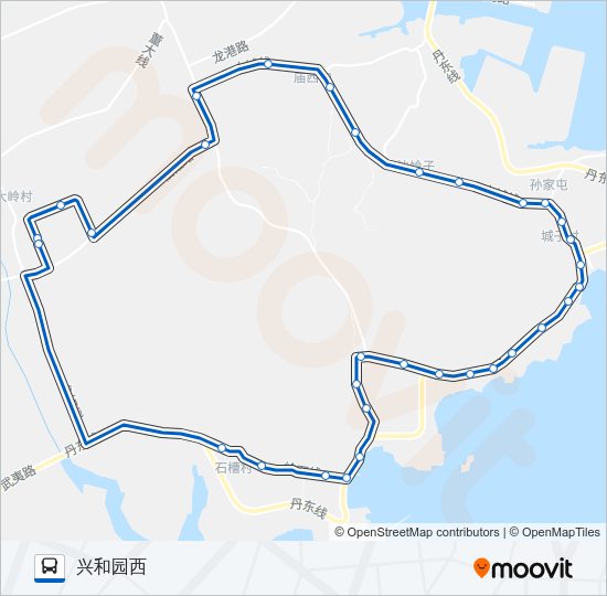 公交昌赫809内环路的线路图