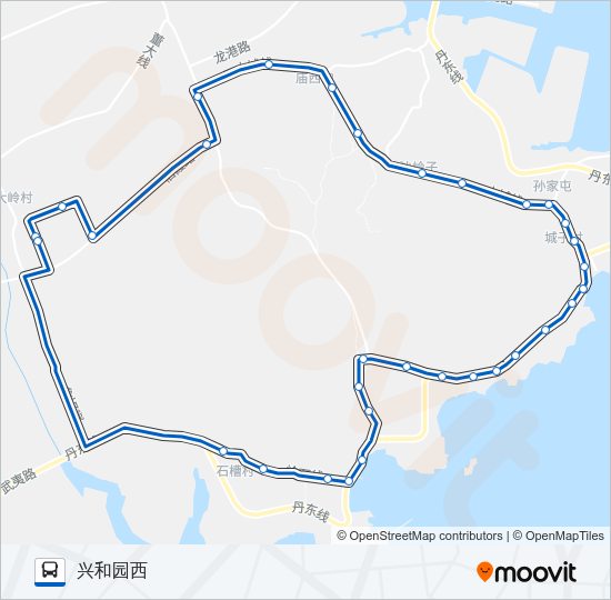 昌赫809路外环 Bus Line Map