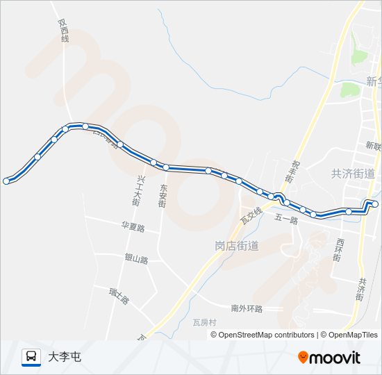 瓦房店3路大李屯 bus Line Map