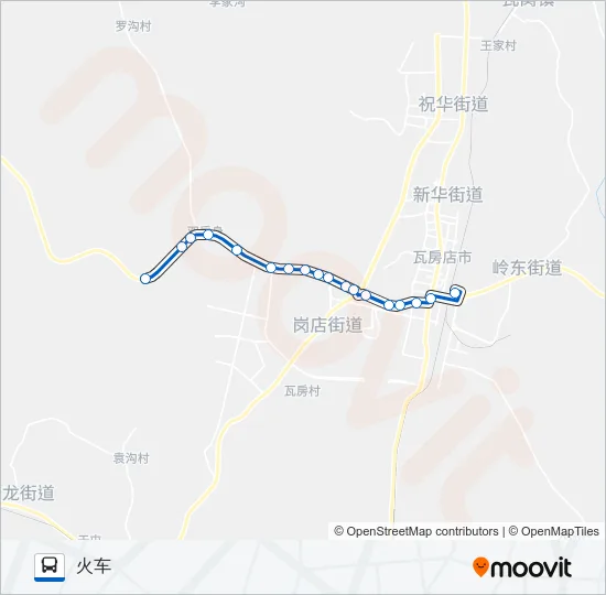 瓦房店3路大李屯 Bus Line Map