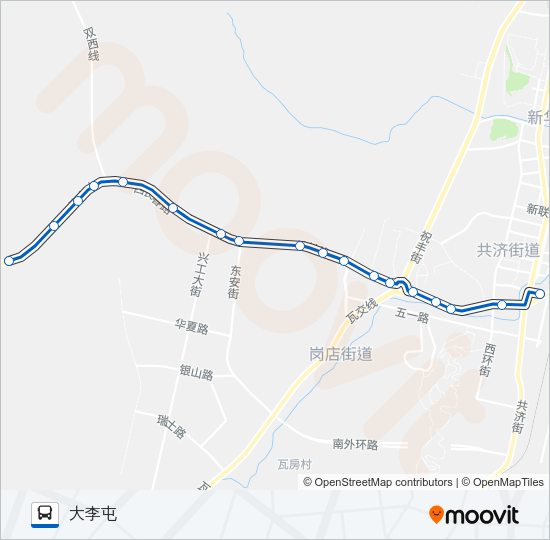 瓦房店3路大李屯 Bus Line Map