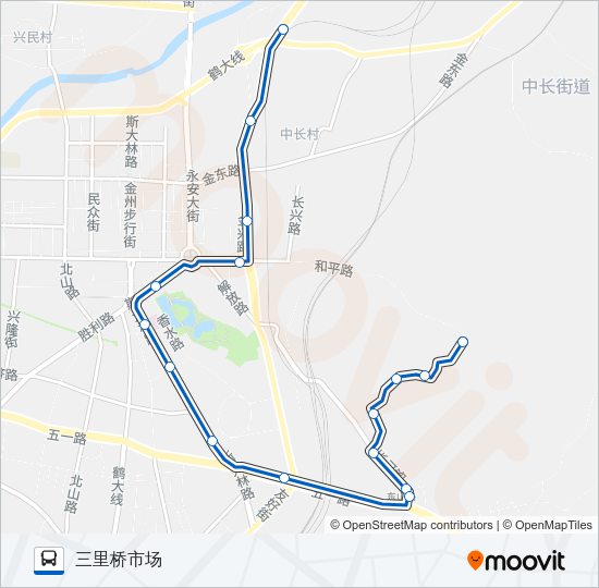 金州108路加车 Bus Line Map