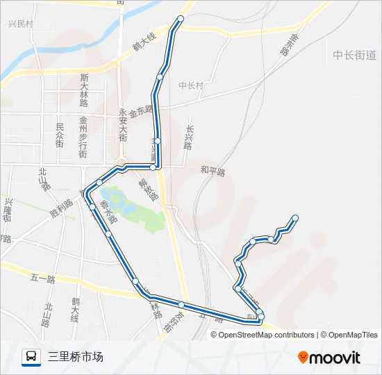 金州108路加车 Bus Line Map