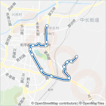 金州108路加车 Bus Line Map