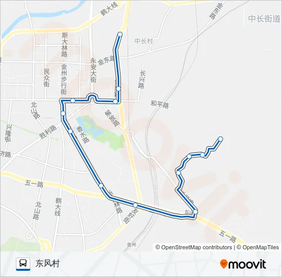 金州108路加车 Bus Line Map