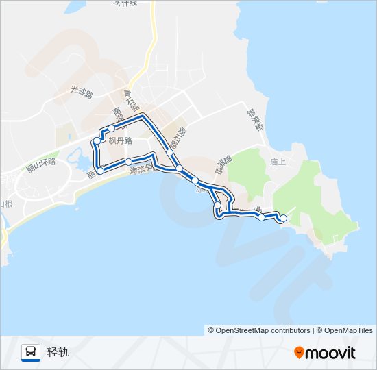 公交金石旅游观光环路的线路图