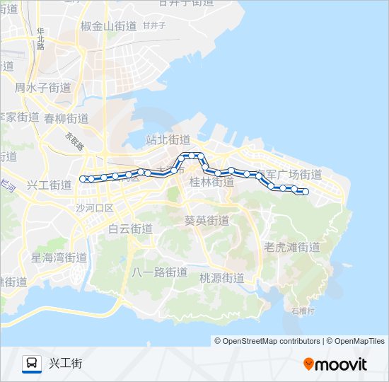 201路海之韵公园 Bus Line Map
