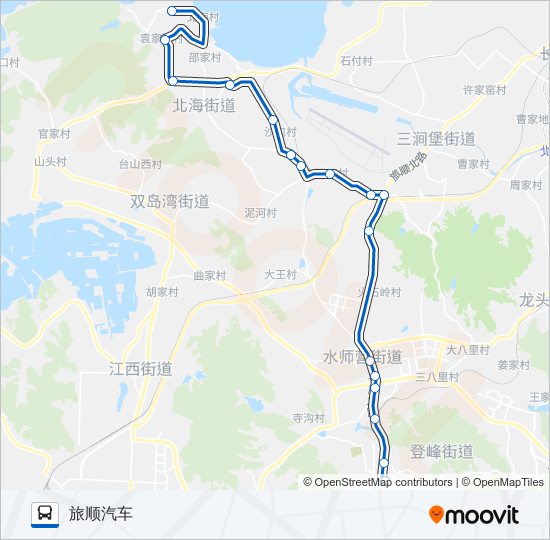 旅顺口23路加车1 bus Line Map