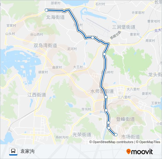 公交旅顺口23加车1路的线路图