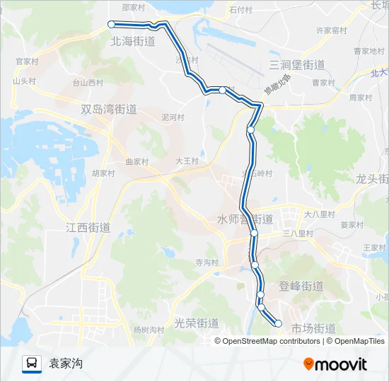 公交旅顺口23加车1路的线路图