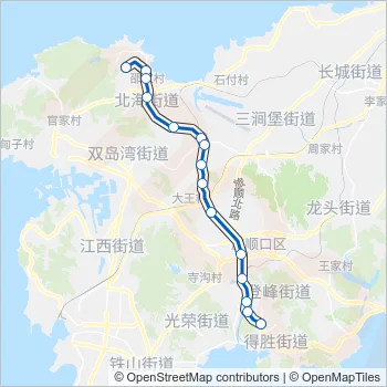 旅顺口23路加车2 Bus Line Map