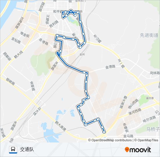 金州107路南山庄 bus Line Map