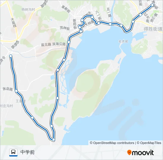 旅顺口14路早间加车 Bus Line Map