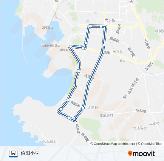 旅顺口环路(开发区) bus Line Map