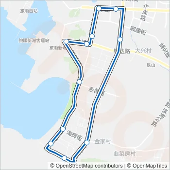 旅顺口环路(开发区) Bus Line Map