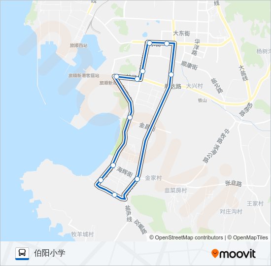 旅顺口环路(开发区) Bus Line Map