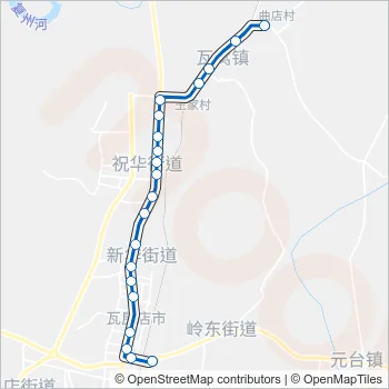 瓦房店1路大冶轴三厂 Bus Line Map