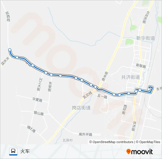 瓦房店3路汽车分公司 Bus Line Map