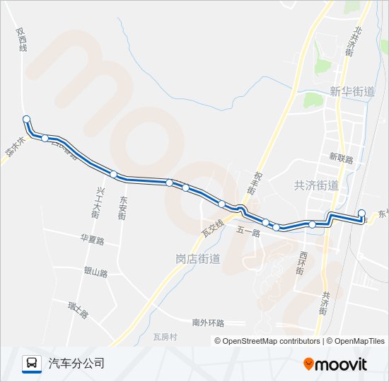 瓦房店3路汽车分公司 Bus Line Map