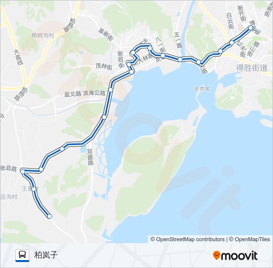 公交旅顺口14早间加车2路的线路图