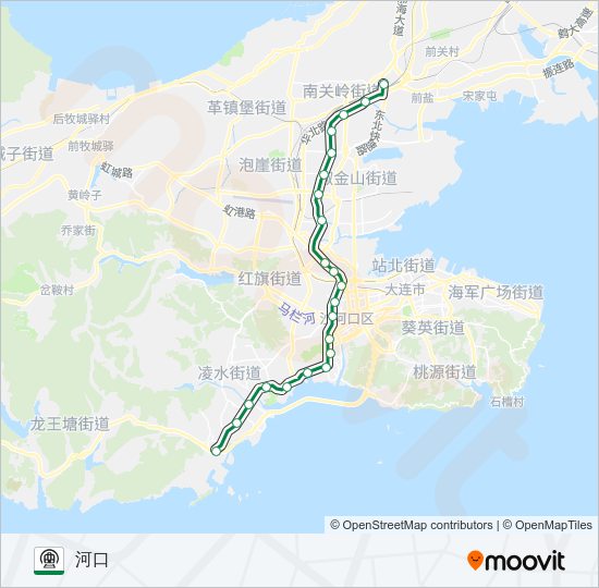 地铁1号路的线路图