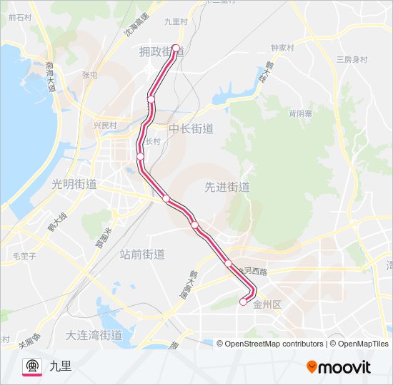地铁3号支路的线路图