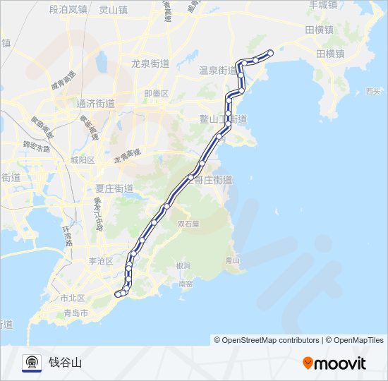 地铁11号路的线路图