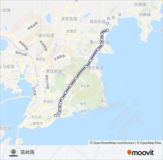 地铁11号路的线路图