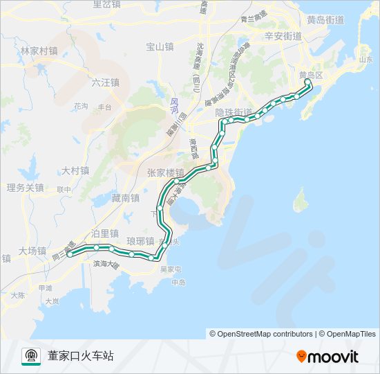 地铁13号路的线路图