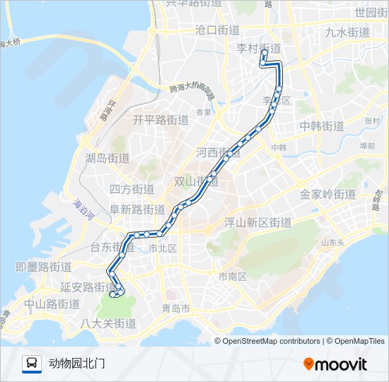 公交3路的线路图