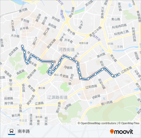 公交18路的线路图