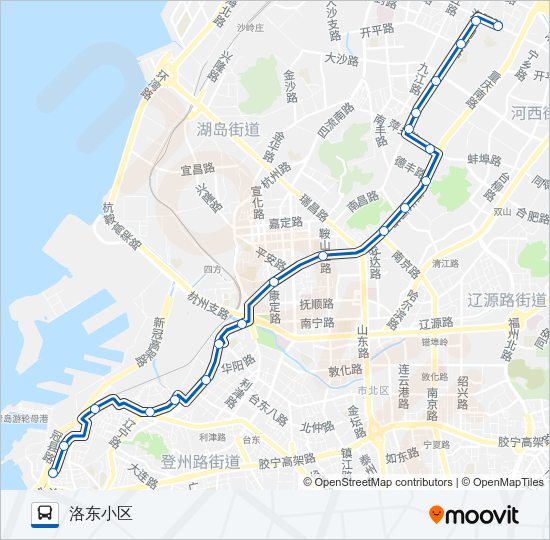 公交20路的线路图