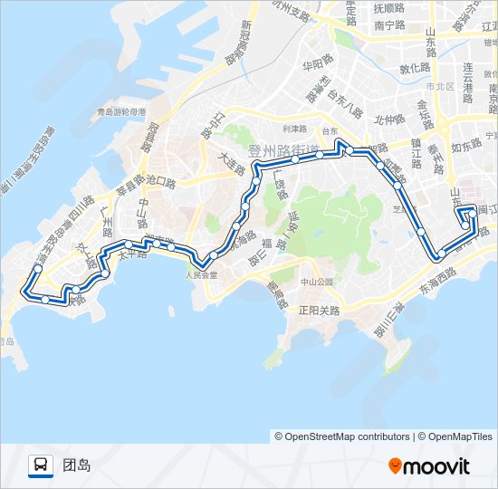 公交25路的线路图