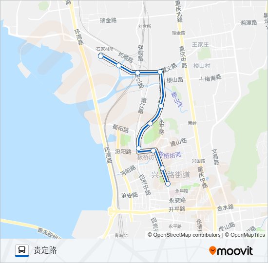公交29路的线路图