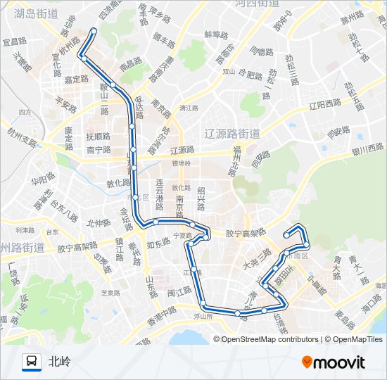 公交33路的线路图