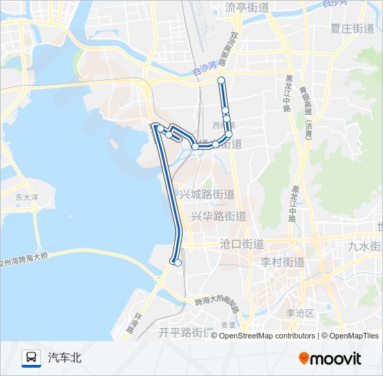 公交临1路的线路图