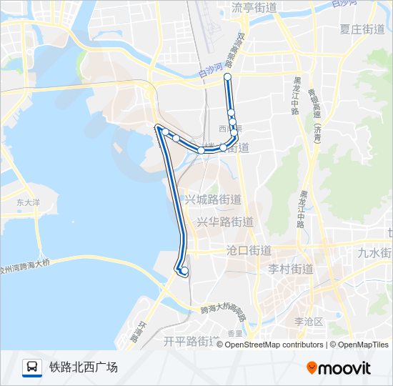 临1路 Bus Line Map