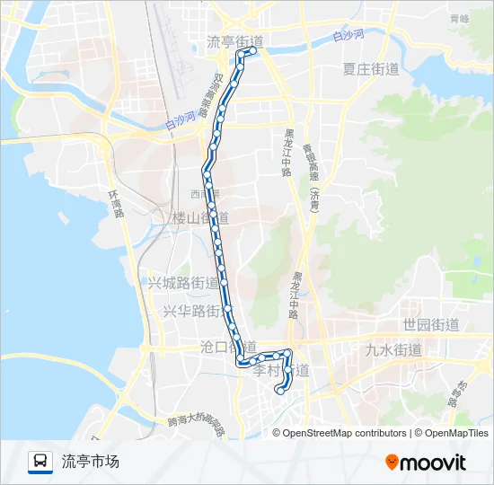 105路 Bus Line Map