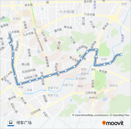 114路 Bus Line Map