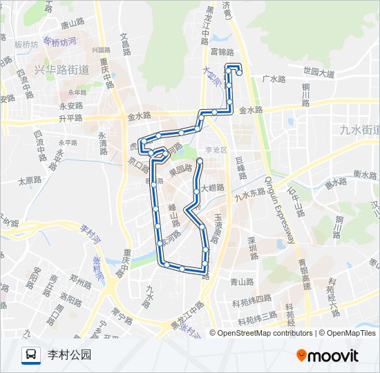 公交123路的线路图
