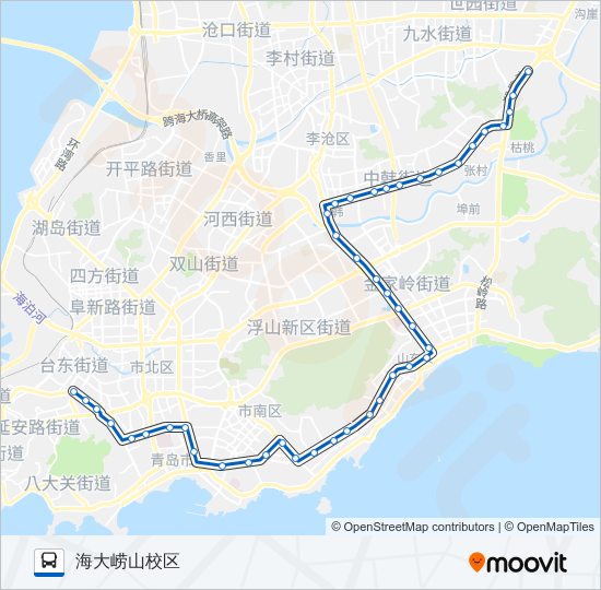 公交125路的线路图