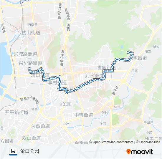 128路 Bus Line Map