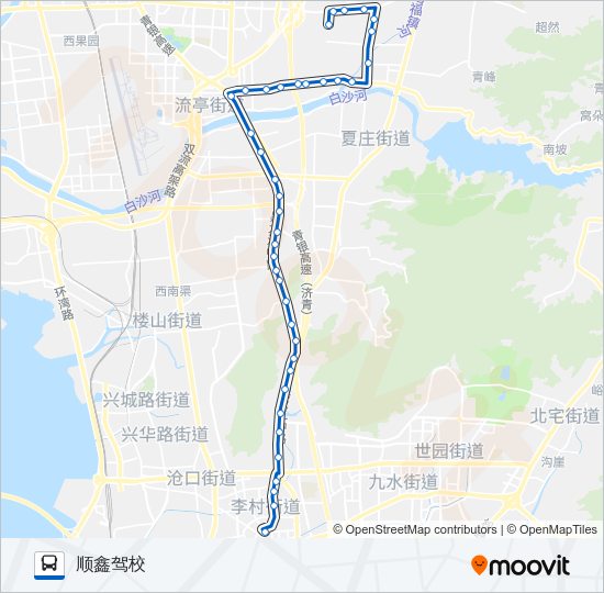 公交129路的线路图